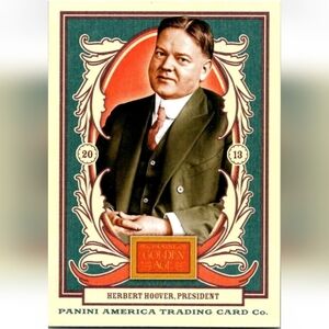 Herbert Hoover ⚖️ Trading Card Vintage 🔥 US President 🇺🇸 United States